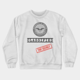 Classified Document Top Secret Halloween Costume Crewneck Sweatshirt